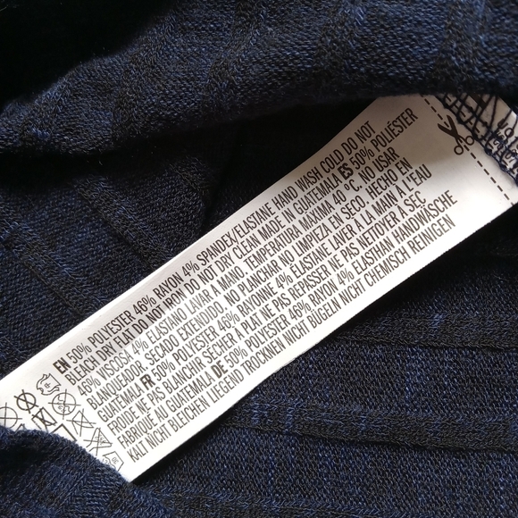 Forever 21 Dark Blue Ribbed Tank Dress size Small - Picture 2 of 7